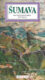 Šumava / panoramatická mapa - Kreslen panoramatick mapa umavy s ilustrovanm prvodcem