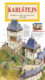 Karlštejn / panoramatická mapa - Kreslen panoramatick mapa hradu Karltejn s podrobnm ilustrovanm prvodcem