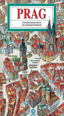 Praha / panoramatická mapa  německy  (9788086893341)