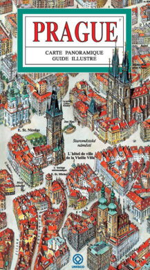 Praha / panoramatická mapa  francouzsky  (9788086893365)