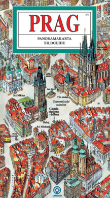 Praha / panoramatická mapa  švédsky  (9788086893457)