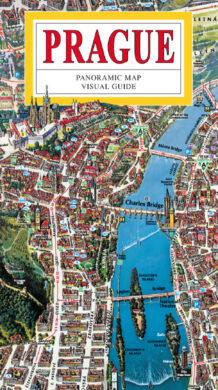 Praha / panoramatická mapa velká  anglicky  (9788086893778)