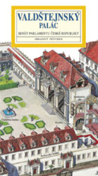 Valdštejnský palác / panoramatická mapa - Kreslená panoramatická mapa Valdštejnského paláce s ilustrovaným průvodcem